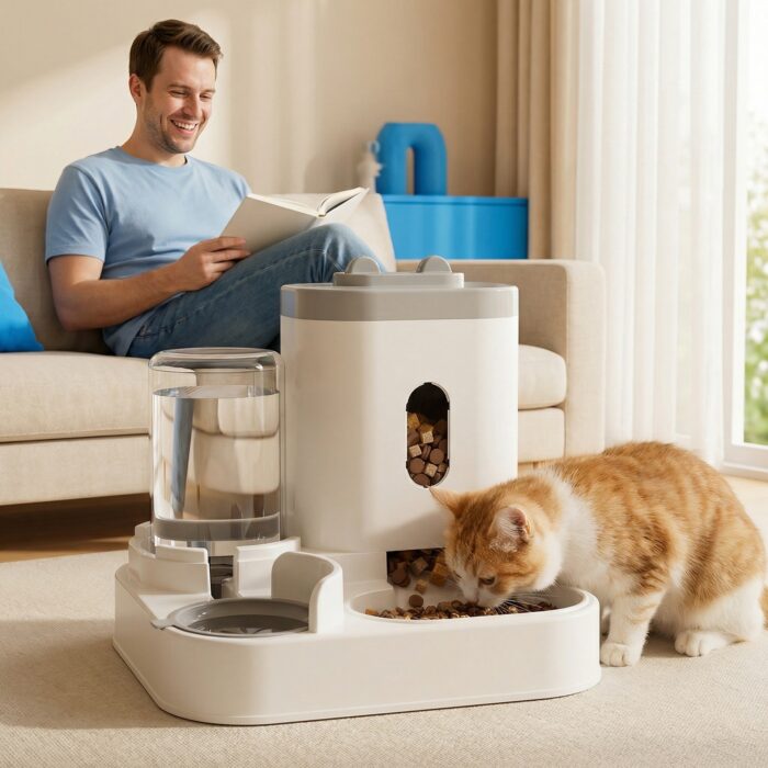 12 Automatic pet food and water dispenser